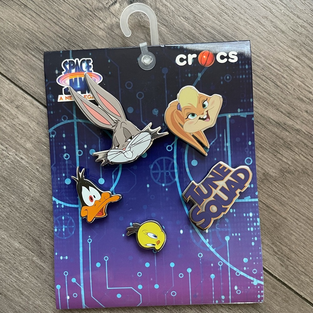Space jam croc Metal Jibbitz